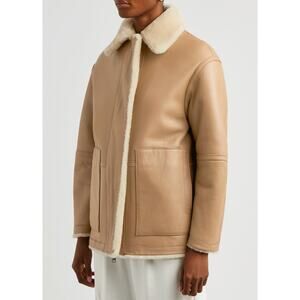 Vince Reversible Lamb Shearling Plush Jacket size L large